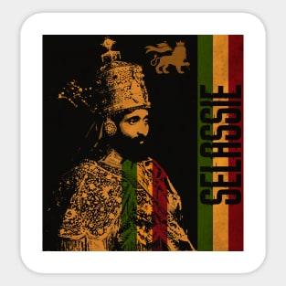 Jah Rastafari King Selassie Sticker